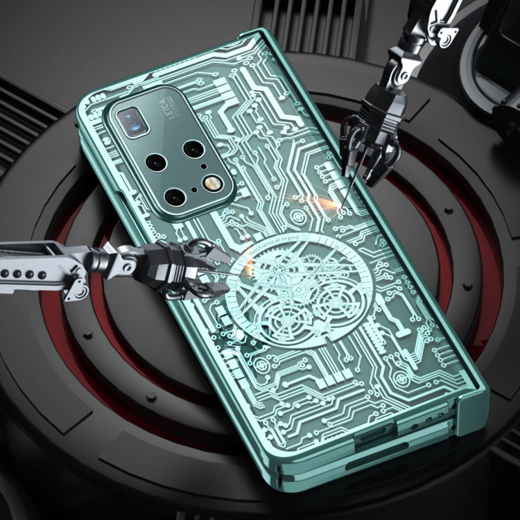 For Huawei Mate X2 Mechanical Legend Integrated Electroplating All-inclusive Phone Case(Green)