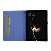 For Microsoft Surface Pro 4/5/6/7 Fabric Leather Tablet Case(Rose Red)