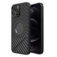For iPhone 12 Pro R-JUST RJ57 CD Pattern MagSafe Cooling Phone Case(Black) - iPhone 12 / 12 Pro Cases by R-JUST | Online Shopping South Africa | PMC TechLife