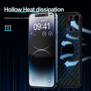 For iPhone 12 Pro Max R-JUST RJ57 CD Pattern MagSafe Cooling Phone Case(Silver)