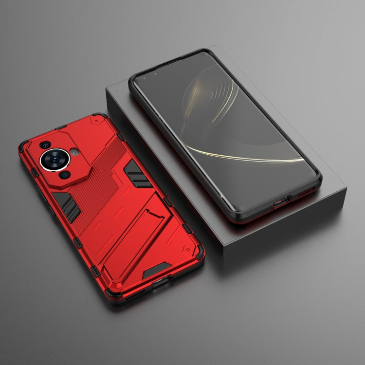 For Huawei nova 11 Pro 4G Punk Armor 2 in 1 PC + TPU Phone Case with Holder(Red) - Huawei Cases by PMC TechLife | Online Shopping South Africa | PMC TechLife | Buy Now Pay Later Mobicred