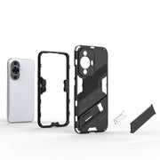 For Huawei nova 11 4G Punk Armor 2 in 1 PC + TPU Phone Case with Holder(Orange)