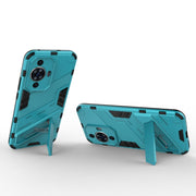For Huawei nova 11 4G Punk Armor 2 in 1 PC + TPU Phone Case with Holder(Blue)