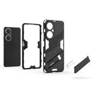 For Huawei nova 11i 4G Punk Armor 2 in 1 PC + TPU Phone Case with Holder(Red)
