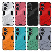 For Huawei nova 11i 4G Punk Armor 2 in 1 PC + TPU Phone Case with Holder(Blue)