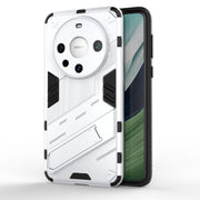 For Huawei Mate 60 Pro Punk Armor 2 in 1 PC + TPU Phone Case with Holder(White)