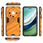 For Huawei Mate 60 Pro Punk Armor 2 in 1 PC + TPU Phone Case with Holder(Orange)