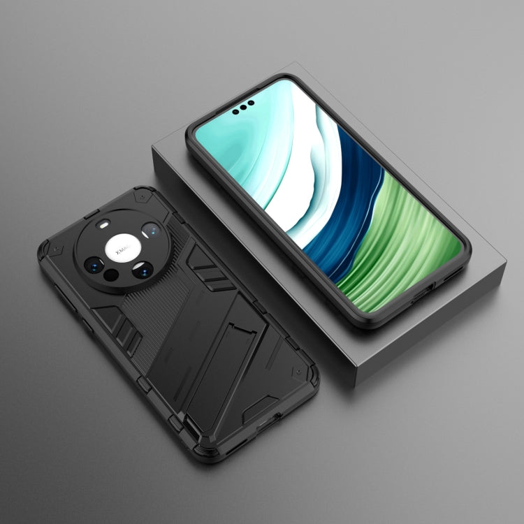 For Huawei Mate 60 Punk Armor 2 in 1 PC + TPU Phone Case with Holder(Black) - Huawei Cases by PMC TechLife | Online Shopping South Africa | PMC TechLife | Buy Now Pay Later Mobicred
