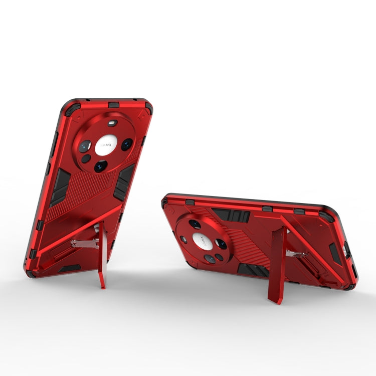 For Huawei Mate 60 Punk Armor 2 in 1 PC + TPU Phone Case with Holder(Red)