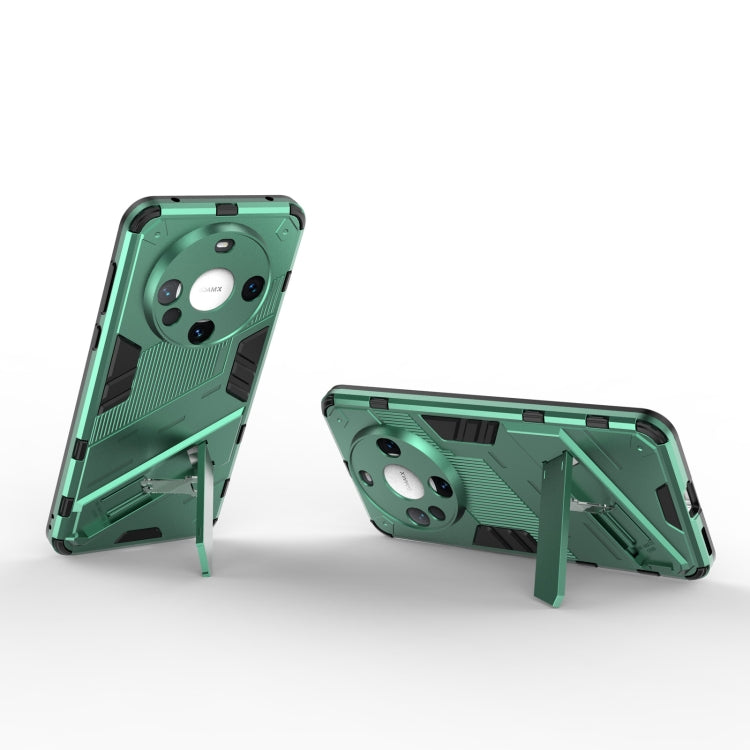 For Huawei Mate 60 Punk Armor 2 in 1 PC + TPU Phone Case with Holder(Green) - Huawei Cases by PMC TechLife | Online Shopping South Africa | PMC TechLife | Buy Now Pay Later Mobicred