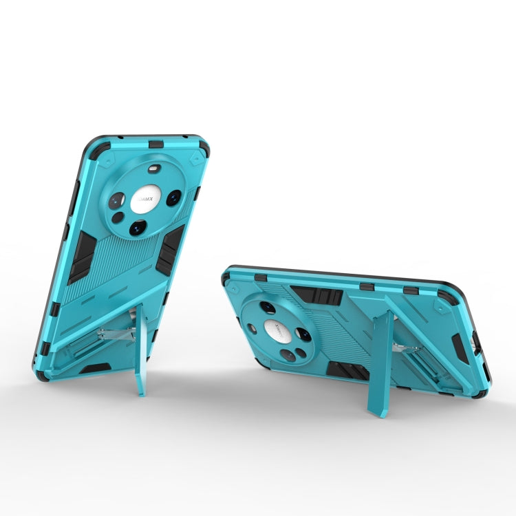 For Huawei Mate 60 Punk Armor 2 in 1 PC + TPU Phone Case with Holder(Blue) - Huawei Cases by PMC TechLife | Online Shopping South Africa | PMC TechLife | Buy Now Pay Later Mobicred