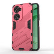 For Huawei nova 11 SE Punk Armor 2 in 1 PC + TPU Phone Case with Holder(Light Red) - Huawei Cases by PMC TechLife | Online Shopping South Africa | PMC TechLife | Buy Now Pay Later Mobicred