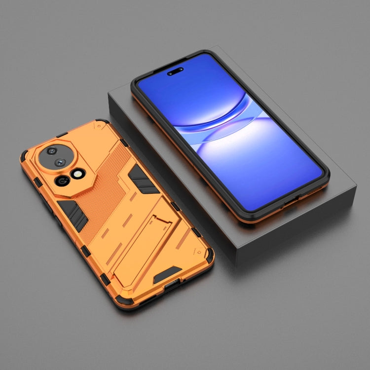 For Huawei nova 12 Pro Punk Armor 2 in 1 PC + TPU Phone Case with Holder(Orange) - Huawei Cases by PMC TechLife | Online Shopping South Africa | PMC TechLife | Buy Now Pay Later Mobicred