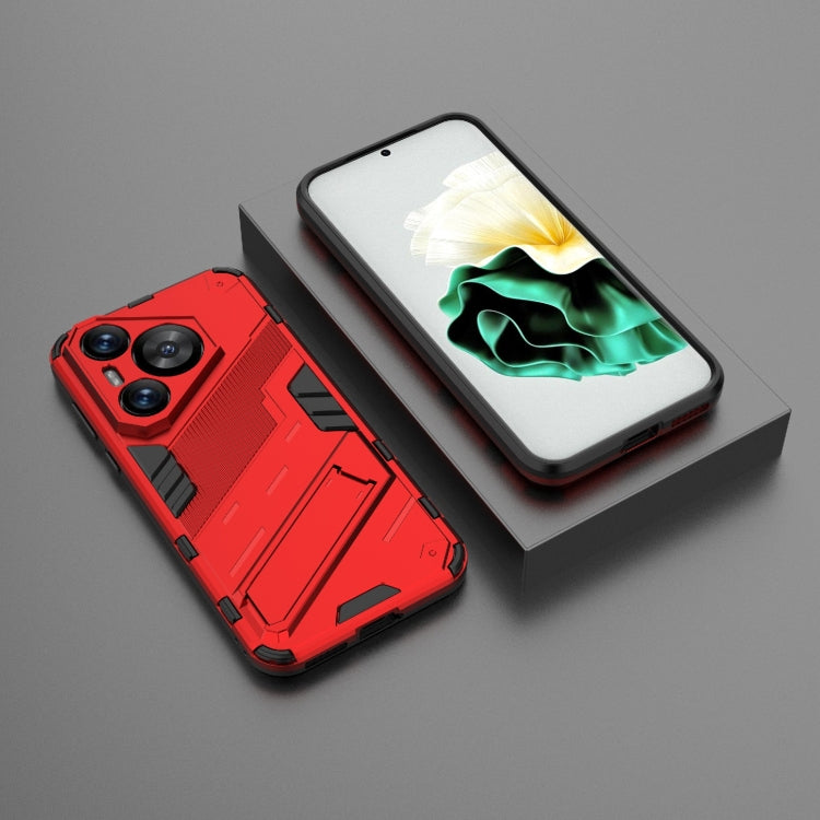 For Huawei Pura 70 Punk Armor 2 in 1 PC + TPU Phone Case with Holder(Red) - Huawei Cases by PMC TechLife | Online Shopping South Africa | PMC TechLife | Buy Now Pay Later Mobicred