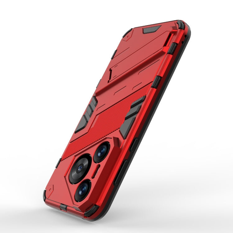 For Huawei Pura 70 Punk Armor 2 in 1 PC + TPU Phone Case with Holder(Red) - Huawei Cases by PMC TechLife | Online Shopping South Africa | PMC TechLife | Buy Now Pay Later Mobicred