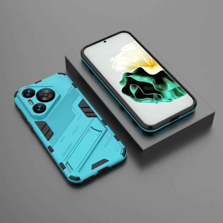 For Huawei Pura 70 Punk Armor 2 in 1 PC + TPU Phone Case with Holder(Blue) - Huawei Cases by PMC TechLife | Online Shopping South Africa | PMC TechLife | Buy Now Pay Later Mobicred