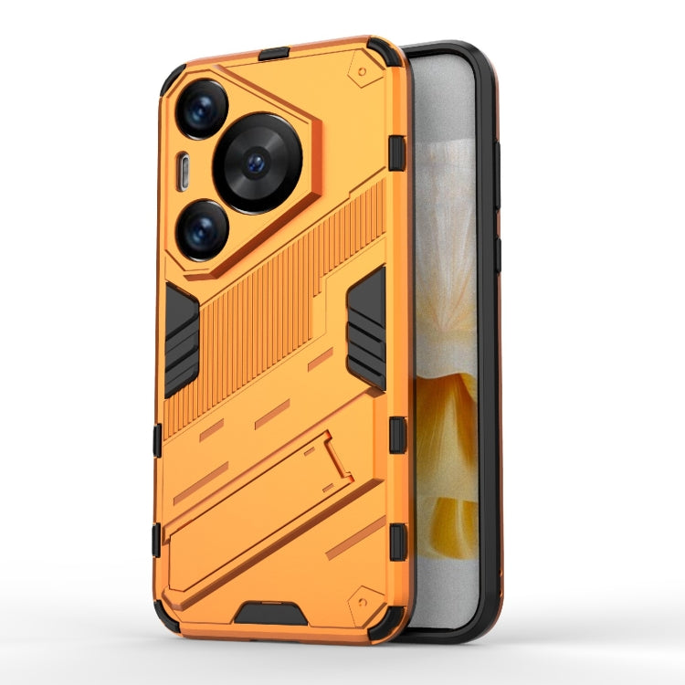 For Huawei Pura 70 Pro / 70 Pro+ Punk Armor 2 in 1 PC + TPU Phone Case with Holder(Orange) - free shipping - PMC TechLife - Order now!