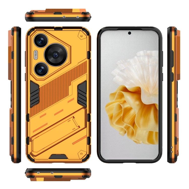 For Huawei Pura 70 Pro / 70 Pro+ Punk Armor 2 in 1 PC + TPU Phone Case with Holder(Orange) - free shipping - PMC TechLife - Order now!