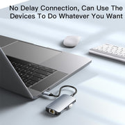 Yesido HB15 6 in 1 USB-C / Type-C Ports Multifunctional Docking Station HUB Adapter