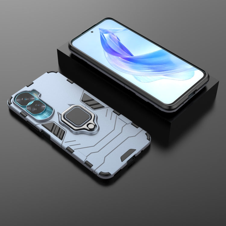 For Honor 90 Lite / X50i 5G Magnetic Ring Holder PC + TPU Phone Case(Navy Blue) - Honor Cases by PMC TechLife | Online Shopping South Africa | PMC TechLife