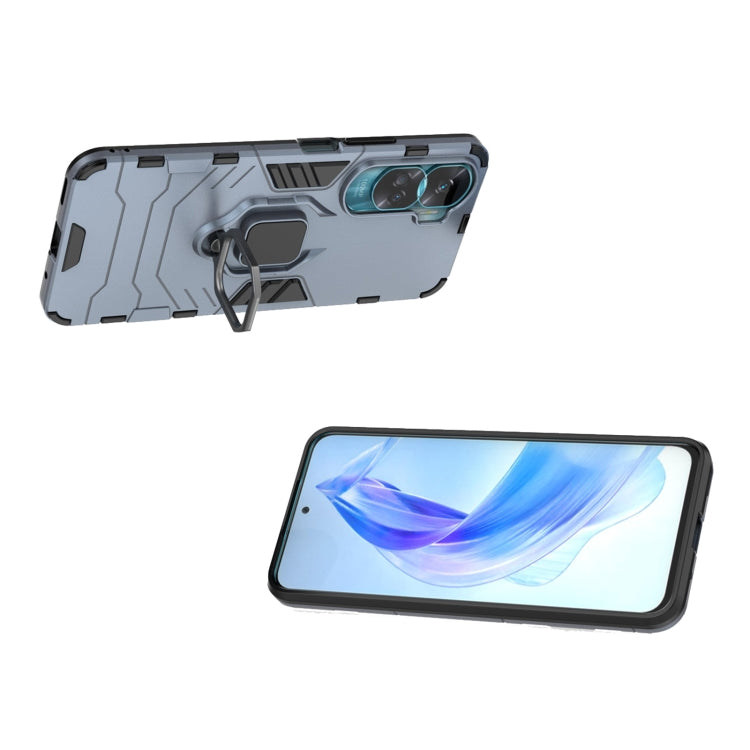 For Honor 90 Lite / X50i 5G Magnetic Ring Holder PC + TPU Phone Case(Navy Blue) - Honor Cases by PMC TechLife | Online Shopping South Africa | PMC TechLife