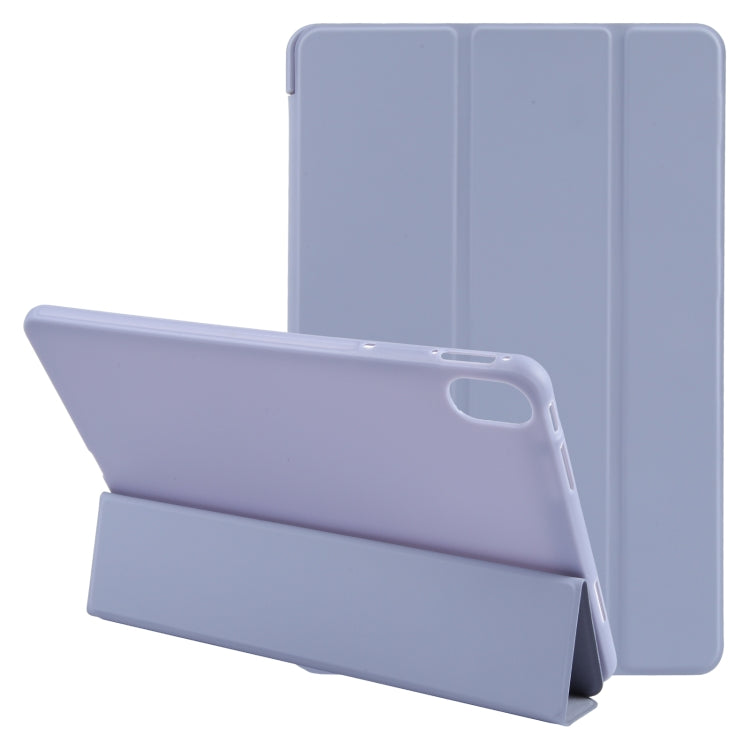 For Huawei MatePad 11 2023 GEBEI 3-folding Holder Shockproof Flip Leather Tablet Case(Light Purple) - free shipping - PMC Jewellery - Order now!