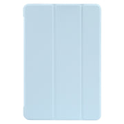 For Huawei MatePad 11 2023 GEBEI 3-folding Holder Shockproof Flip Leather Tablet Case(Sky Blue)