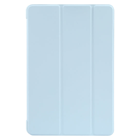 For Huawei MatePad 11 2023 GEBEI 3-folding Holder Shockproof Flip Leather Tablet Case(Sky Blue)