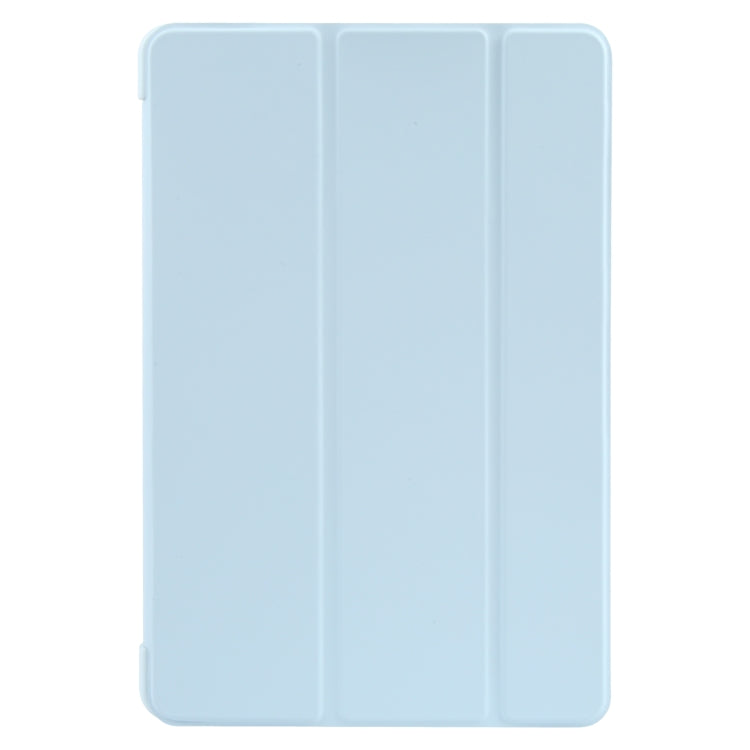 For Huawei MatePad 11 2023 GEBEI 3-folding Holder Shockproof Flip Leather Tablet Case(Sky Blue)