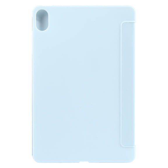 For Huawei MatePad 11 2023 GEBEI 3-folding Holder Shockproof Flip Leather Tablet Case(Sky Blue)