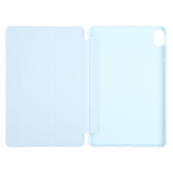 For Huawei MatePad 11 2023 GEBEI 3-folding Holder Shockproof Flip Leather Tablet Case(Sky Blue)