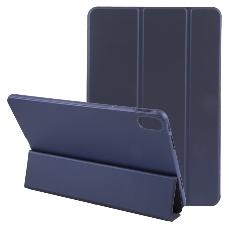 For Huawei MatePad 11 2023 GEBEI 3-folding Holder Shockproof Flip Leather Tablet Case(Dark Blue) - free shipping - PMC Jewellery - Order now!