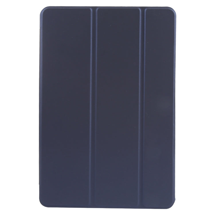 For Huawei MatePad 11 2023 GEBEI 3-folding Holder Shockproof Flip Leather Tablet Case(Dark Blue)