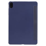 For Huawei MatePad 11 2023 GEBEI 3-folding Holder Shockproof Flip Leather Tablet Case(Dark Blue)