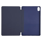For Huawei MatePad 11 2023 GEBEI 3-folding Holder Shockproof Flip Leather Tablet Case(Dark Blue)
