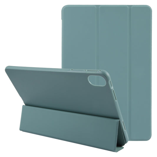 For Huawei MatePad 11 2023 GEBEI 3-folding Holder Shockproof Flip Leather Tablet Case(Dark Green) - free shipping - PMC Jewellery - Order now!