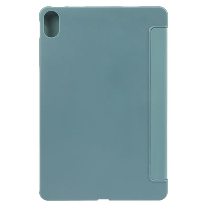 For Huawei MatePad 11 2023 GEBEI 3-folding Holder Shockproof Flip Leather Tablet Case(Dark Green) - free shipping - PMC Jewellery - Order now!