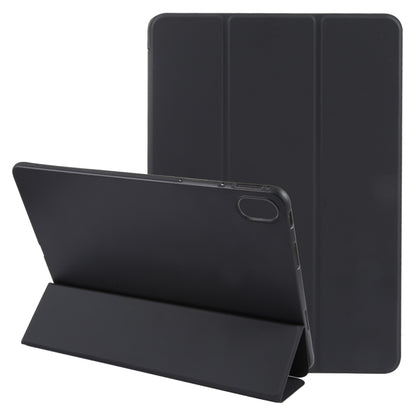 For Huawei MatePad Air 11.5 GEBEI 3-folding Holder Shockproof Flip Leather Tablet Case(Black) - free shipping - PMC Jewellery - Order now!