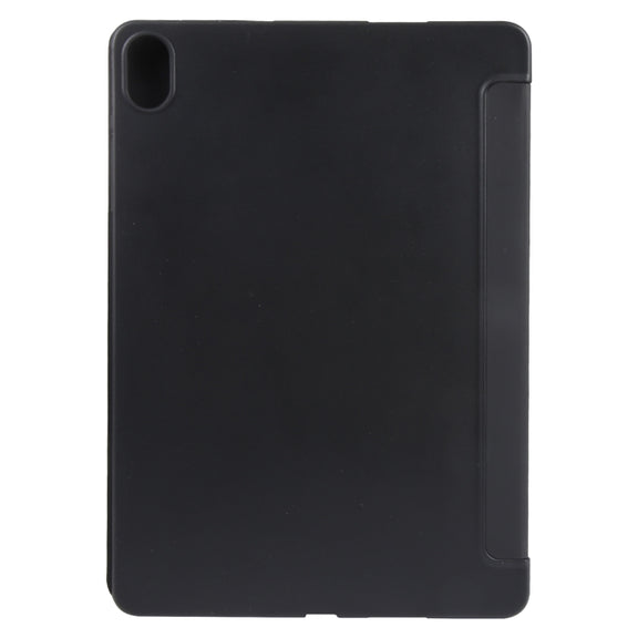 For Huawei MatePad Air 11.5 GEBEI 3-folding Holder Shockproof Flip Leather Tablet Case(Black)
