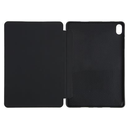 For Huawei MatePad Air 11.5 GEBEI 3-folding Holder Shockproof Flip Leather Tablet Case(Black) - free shipping - PMC Jewellery - Order now!