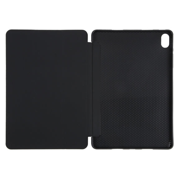 For Huawei MatePad Air 11.5 GEBEI 3-folding Holder Shockproof Flip Leather Tablet Case(Black)