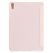For Huawei MatePad Air 11.5 GEBEI 3-folding Holder Shockproof Flip Leather Tablet Case(Pink)