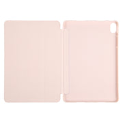 For Huawei MatePad Air 11.5 GEBEI 3-folding Holder Shockproof Flip Leather Tablet Case(Pink)