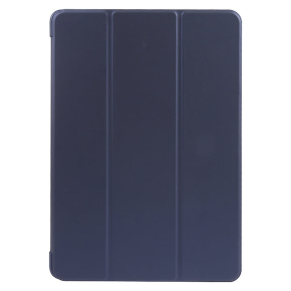 For Huawei MatePad Air 11.5 GEBEI 3-folding Holder Shockproof Flip Leather Tablet Case(Dark Blue)