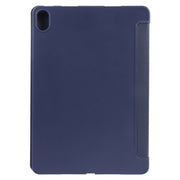 For Huawei MatePad Air 11.5 GEBEI 3-folding Holder Shockproof Flip Leather Tablet Case(Dark Blue)