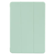 For Huawei MatePad SE 11 GEBEI 3-folding Holder Shockproof Flip Leather Tablet Case(Green)