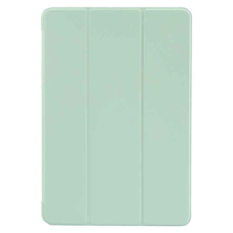 For Huawei MatePad SE 11 GEBEI 3-folding Holder Shockproof Flip Leather Tablet Case(Green)