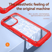 For iPhone 16 Pro TPU + PC Lens Protection Phone Case(Red)