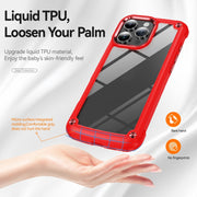For iPhone 16 Pro TPU + PC Lens Protection Phone Case(Red)