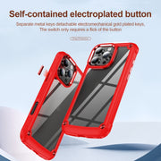 For iPhone 16 Pro TPU + PC Lens Protection Phone Case(Red)